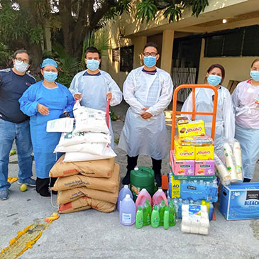 Orphaned group with grocery items